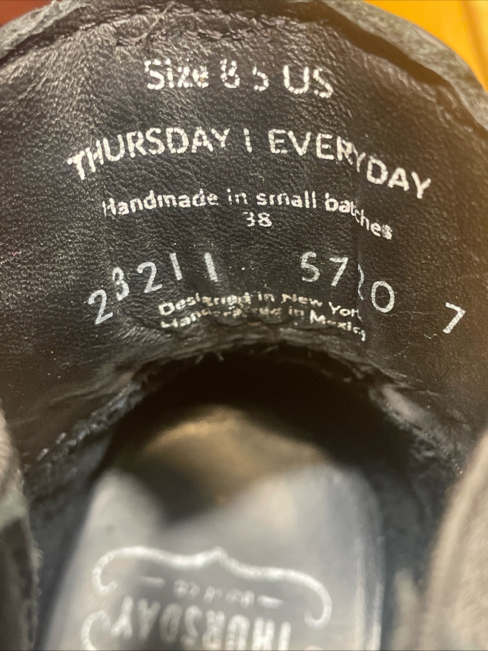 Thursday Boot Co Black Matte Chelsea Legend Boots Size 8.5 Excellent Condition! - Picture 14 of 16